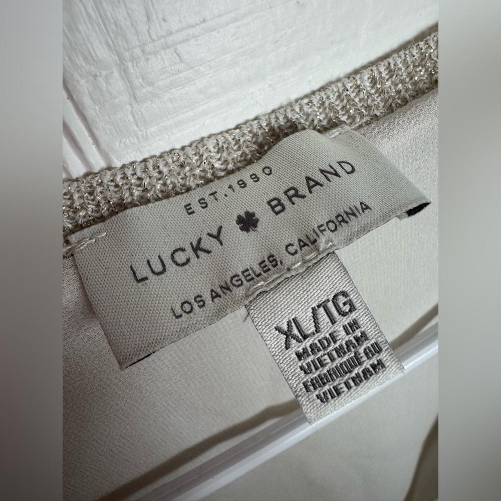 Lucky size xl Beige Knit Top - Picture 4 of 4